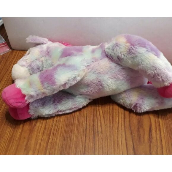 The Petting Zoo Unicorn Blue multiple colors stuffed Plush 12” Glitter Eyes - Picture 5 of 9